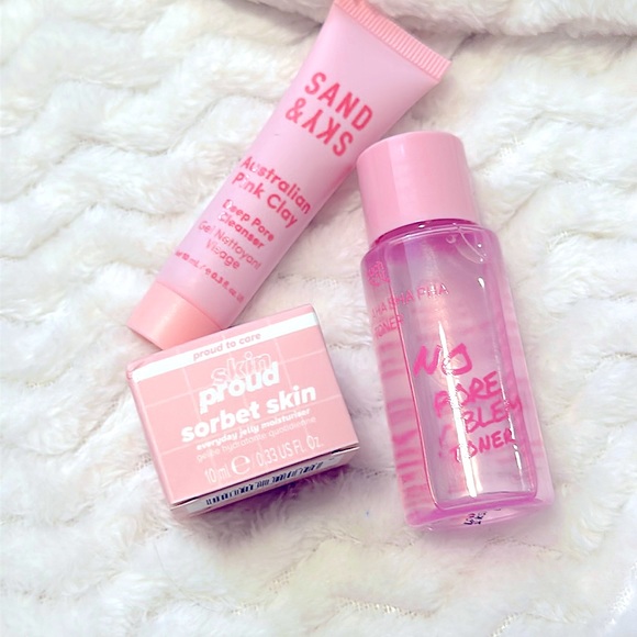 NEW: 3pc [Cleanser, Toner & Moisturizer] No More Pours Skincare Bundle Set - Picture 2 of 14